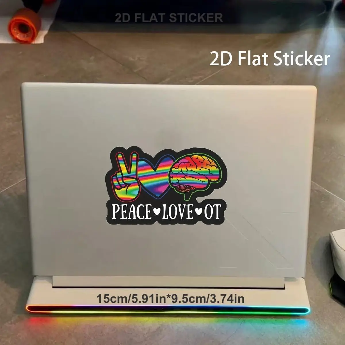 1 PC/2 PCs Peace Love Career Relax Stickers, Vintage Vinyl Graphics, Laptop Water Bottle Phone Car Tent RV Bumper Window Helmet Cup Wall Decals