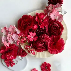 20 Pieces Floral Designs Randomly Shipped, Ideal for DIY Wreaths, Wedding Decor, Home Decoration, Cake Toppers, Gifts for Women