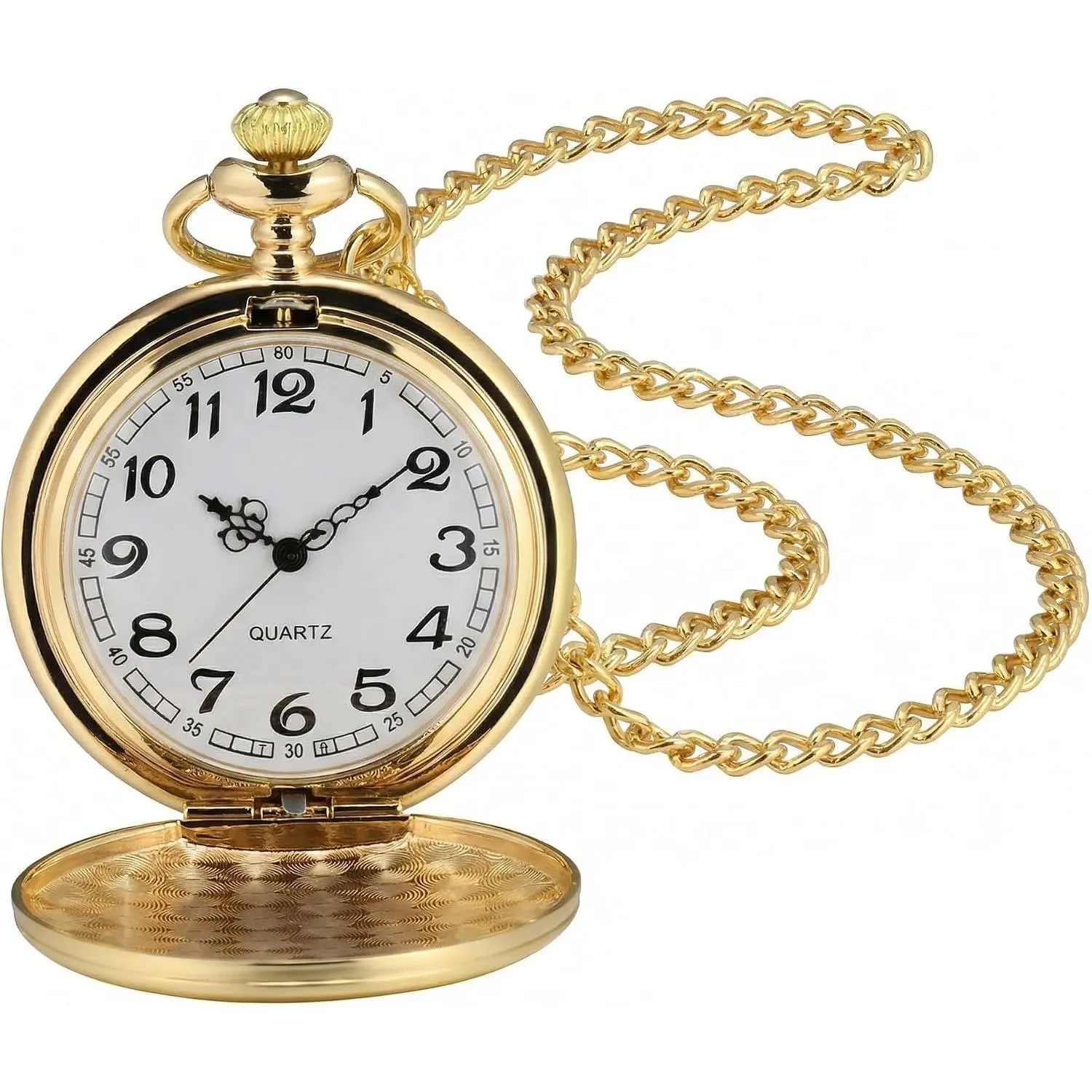 Smooth  Pocket Watch with Chain ()
