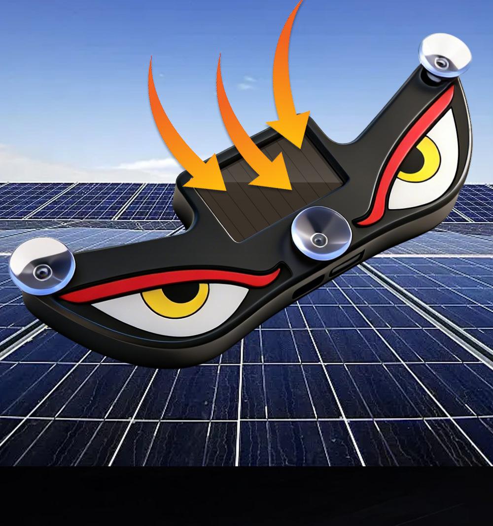 Solar Devil Eye Rear Window Light |   Wireless LED Accent Glow for Night Drive & Car Meets