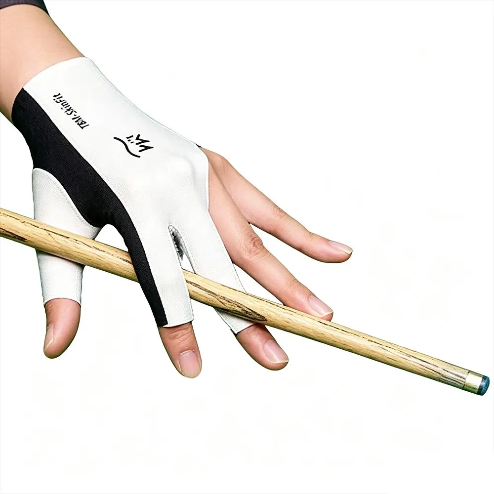 Billiard Gloves Single Pair, Couple Design, Seamless Breathable High Elasticity, Non-Slip Smooth Stroke, Left Hand Patchwork Style
