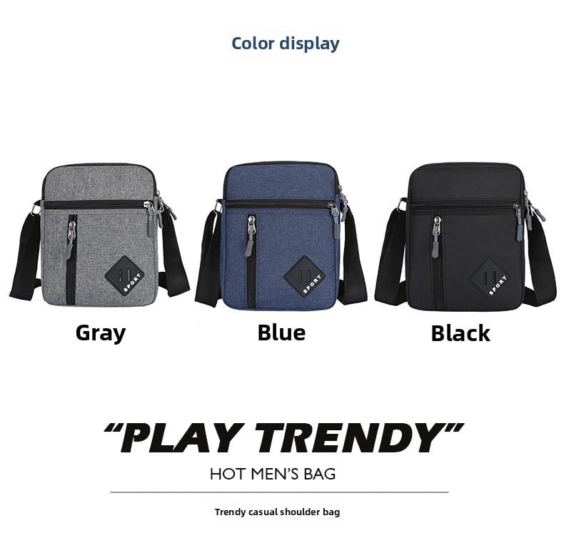 Casual Business Men Messenger Bag Version Simple Oxford Cloth Cross Body Shoulder Bag for Male Daily Use, Work, Travel Outdoors