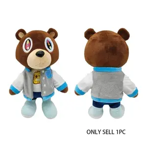 1pc Cute Dropout Bear Plush Gift, Soft Filled Teddy Bear, Soft Adorable Stuffed Animal, Soft Huggable, Graduation Gift, Kids Room Decor, Birthday Gift