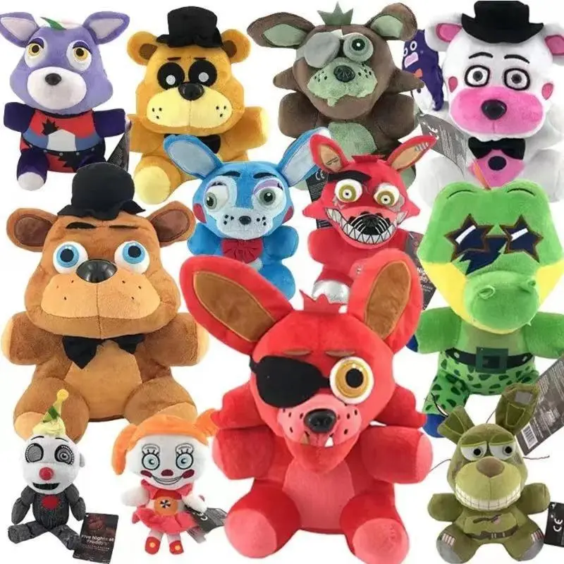 2026 Five Night At Freddy Fnaf Plush Cute Toys Doll Bonnie Bear Foxy Cartoon Stuffed Dolls Freddy Toys For Children Fans Gifts