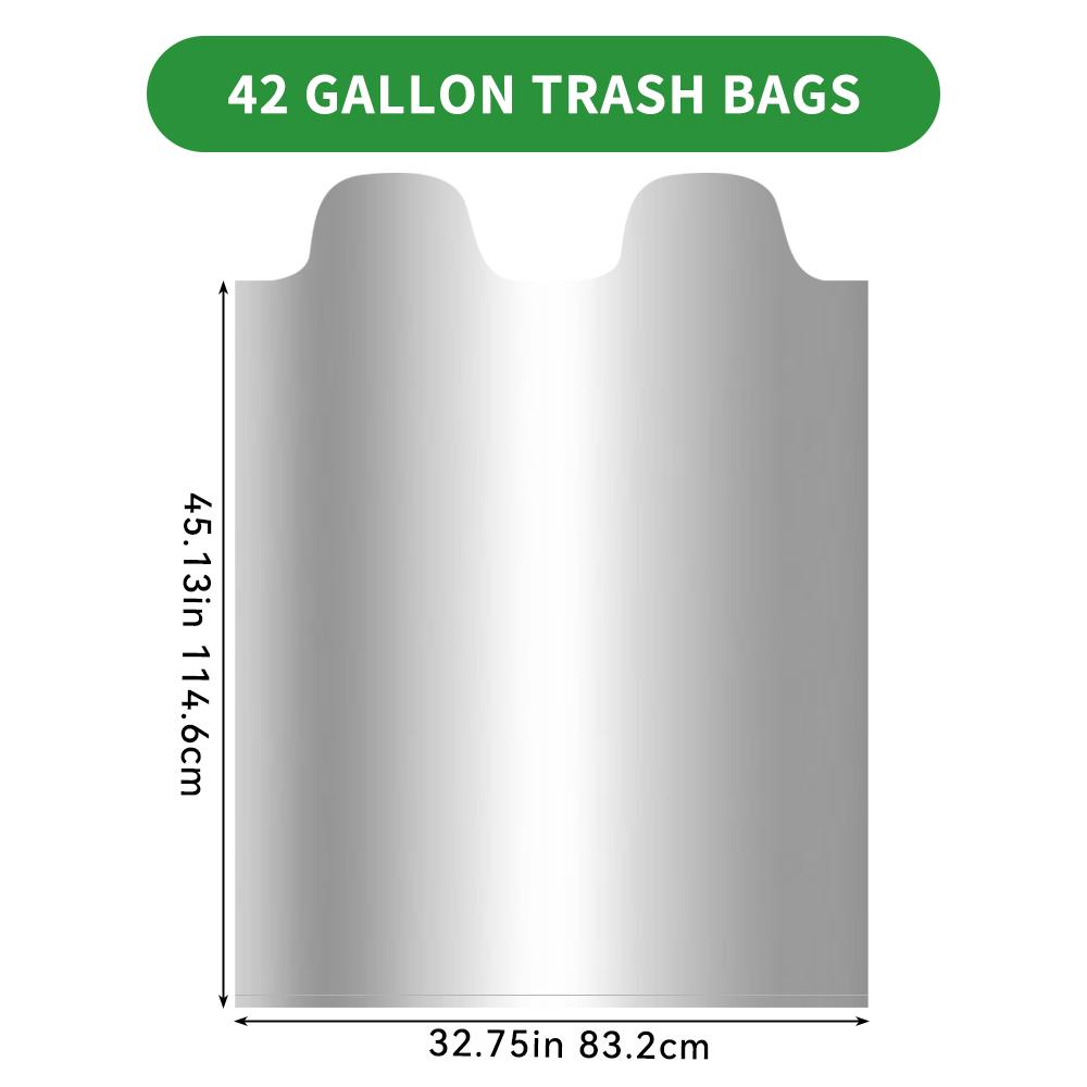 Scotts 26 Bags 42 Gallon Boxed Disposable Non Tear Large Trash Bags, For Large Kitchen Trash Can, Ultra Strong 158L Multipurpose Cleaning Supplies For Industrial, Garden, Home, Commercial - Durable, Leak-Proof, Easy To Use Garbage Bag Trashbags Garbagebag