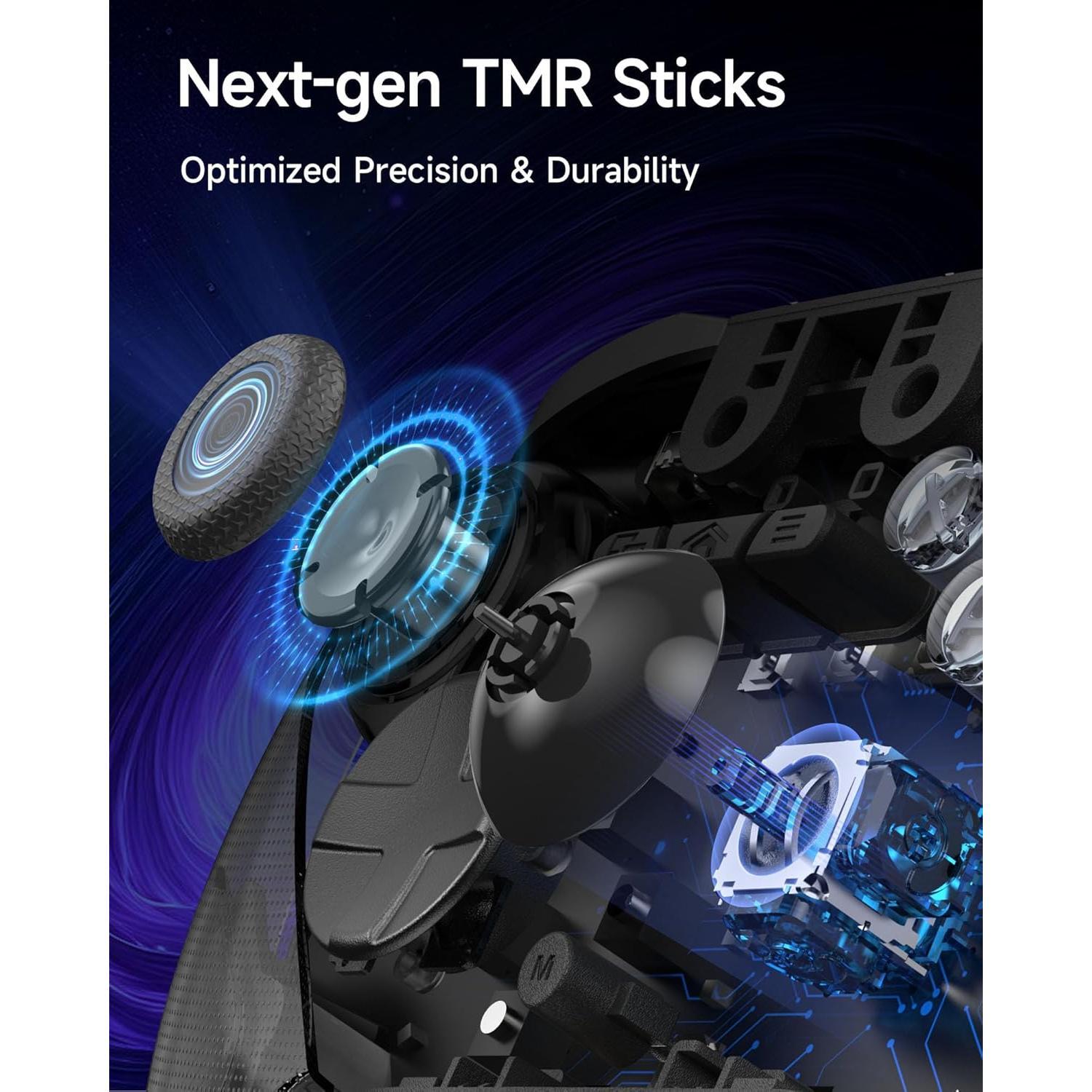 D10   Controller - TMR Anti-Drift Joysticks, Dual-Mode Triggers, 1000Hz Polling, Mechanical Buttons, RGB -  Gamepad for PC//Switch2/iOS/Android with  Dock