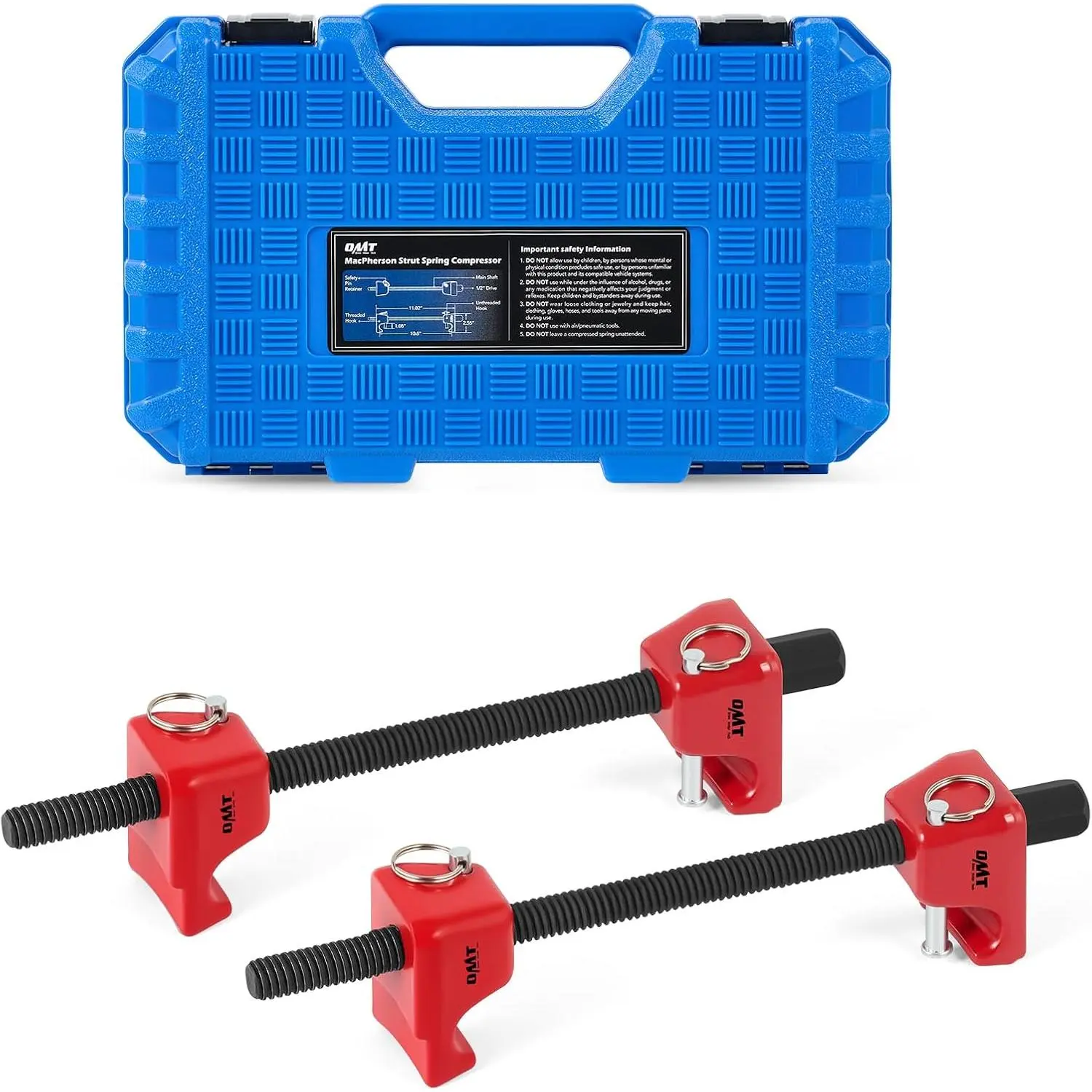 Strut Spring Compressor Tool Set with 10.5" Range
