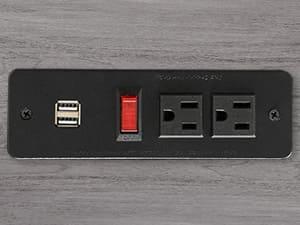 Sikaic LED Tall Nightstand with Bookshelf Charging Station Grey Modern Side Table Bedside Cabinet RGB LED Lights 2 USB Ports & 2 Power Outlets for Bedrooms and Living Rooms