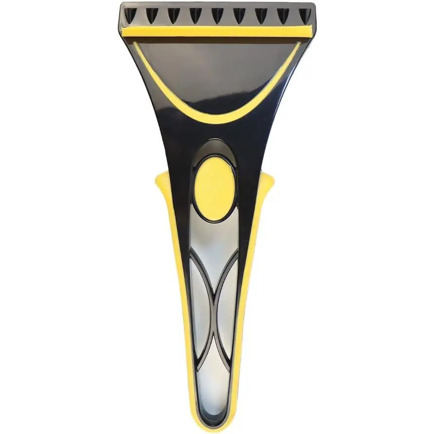 Scraper for Cars, Windshield & Windows Cleaning from Frost and Ice, Lightweight and Portable (Yellow)