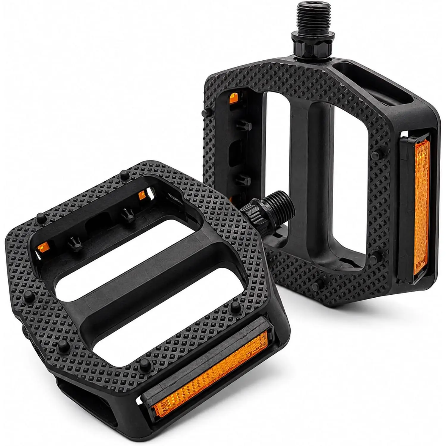 Pedals, Non-Slip Wide  Pedals with Reflectors, Lightweight 9/16"  Pedals for Mountain , Road , BMX, Adult  Pedal