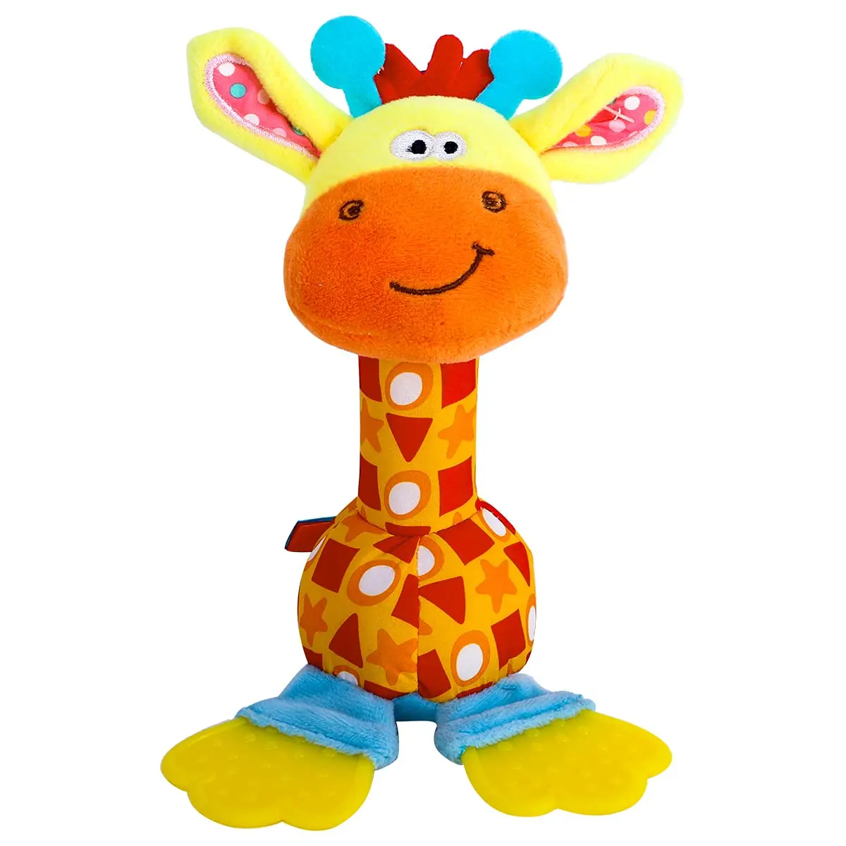 Baby Soft Rattles Shaker, Infant Developmental Hand Grip Toys, Sensory Learning Toys with Teether, Sounds  Baby, 3-6-9-12 Months Old New model