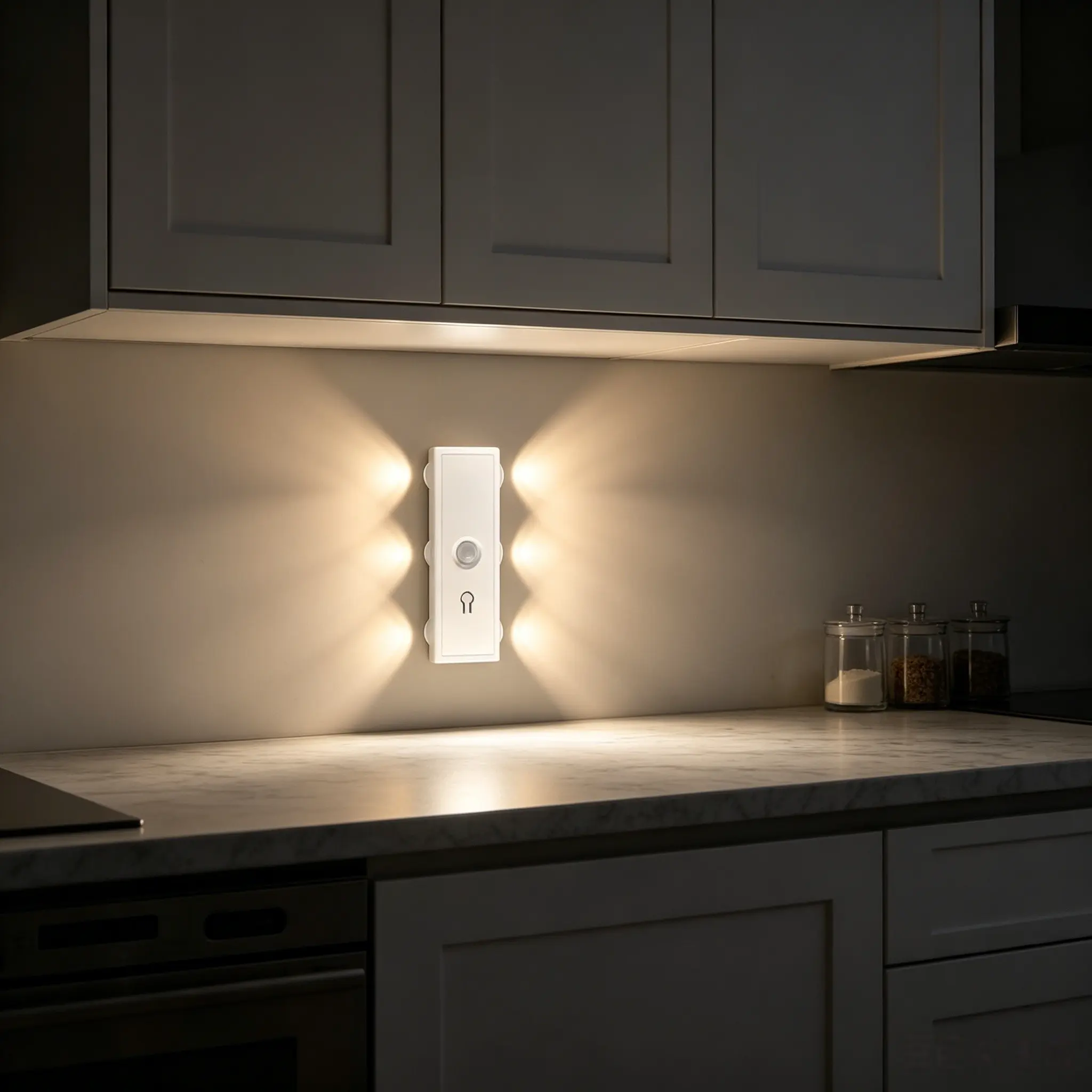 Rechargeable Wall Lamp Set, 6-Head LED Night Light, Adjustable 3 Colors, Motion Sensor, Ideal for Living Room, Bedroom, Hallway, Led Wall Lights, Led Wall Lamps