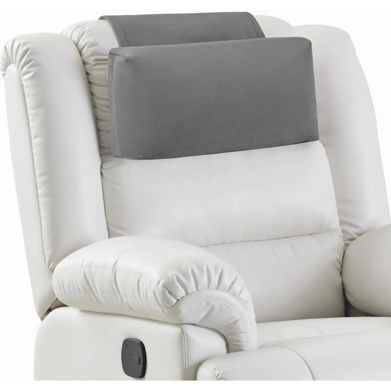 Pillow for Recliner Chair, Adjustable Recliner Pillow for Headrest | Soft , Weighted Non-Slip Flap, Adjustable Filling, Washable Cover, for Recliners, Sofas, Office Chairs