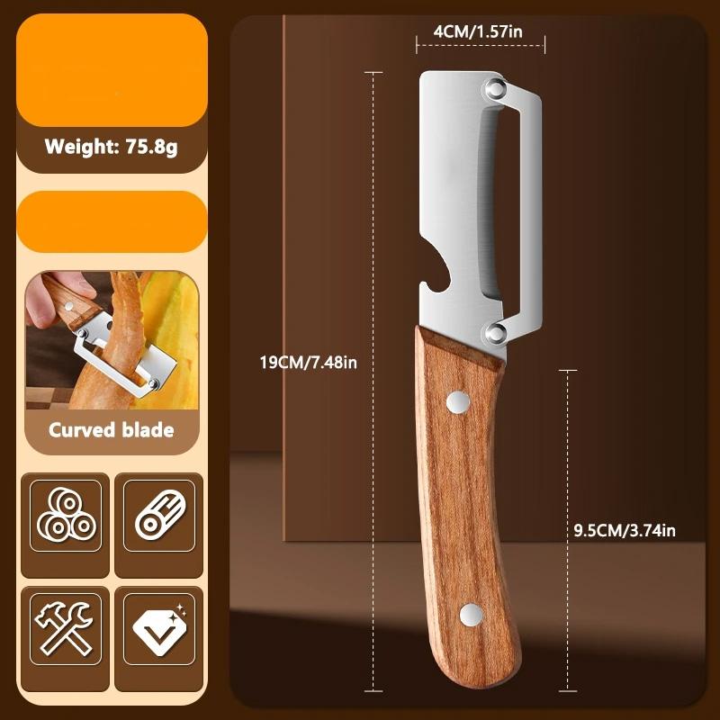 2PCS Premium Stainless Steel Vegetable Peeler Set, Ergonomic Multi-Purpose Fruit Peeler for Kitchen, Sharp Durable Tool for Sugarcane, Pineapple & All Produce -RR