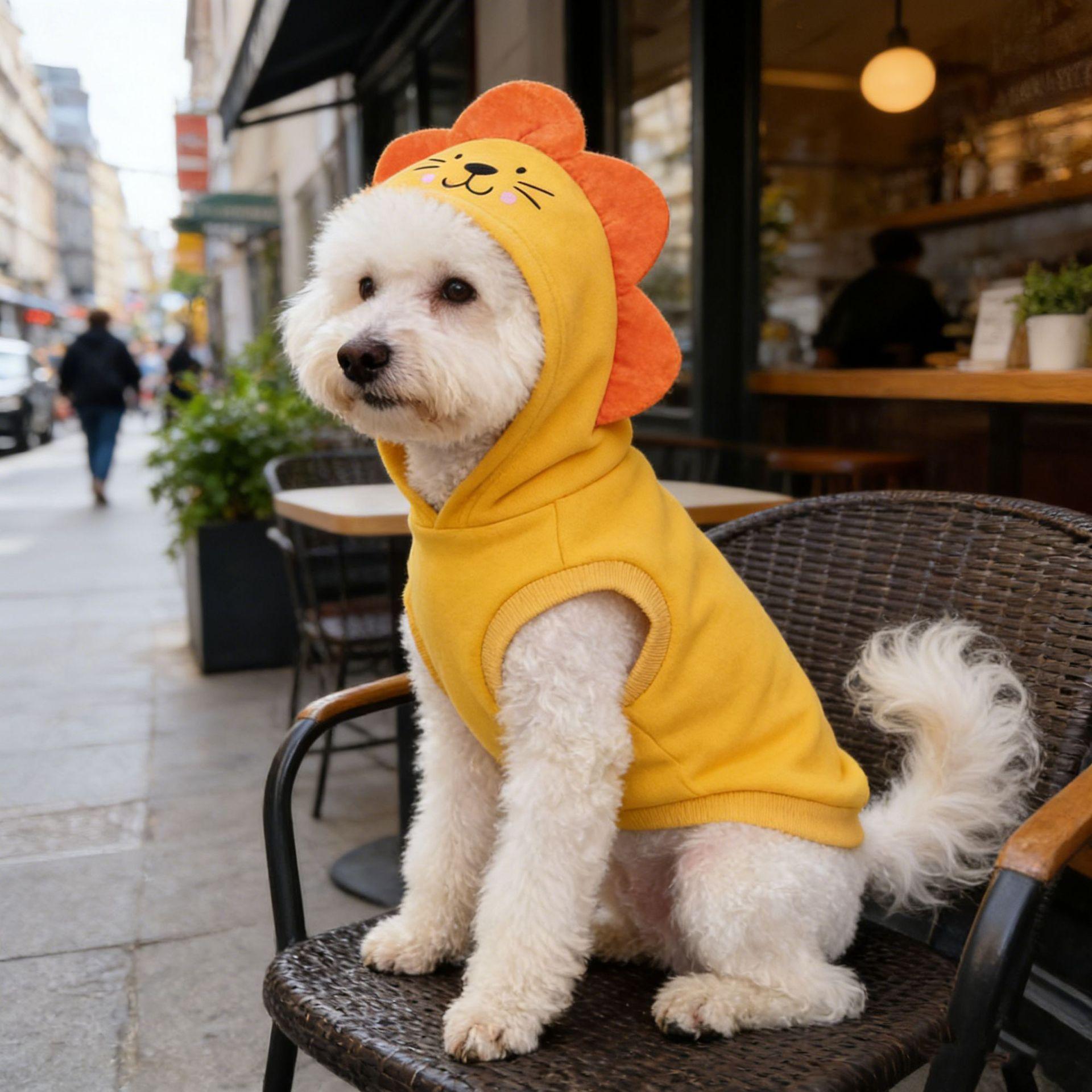 Cute Animal Pet Hoodie Funny Dog Cat Costume Warm Puppy Clothes Cosplay Outfit for Small Medium Pets