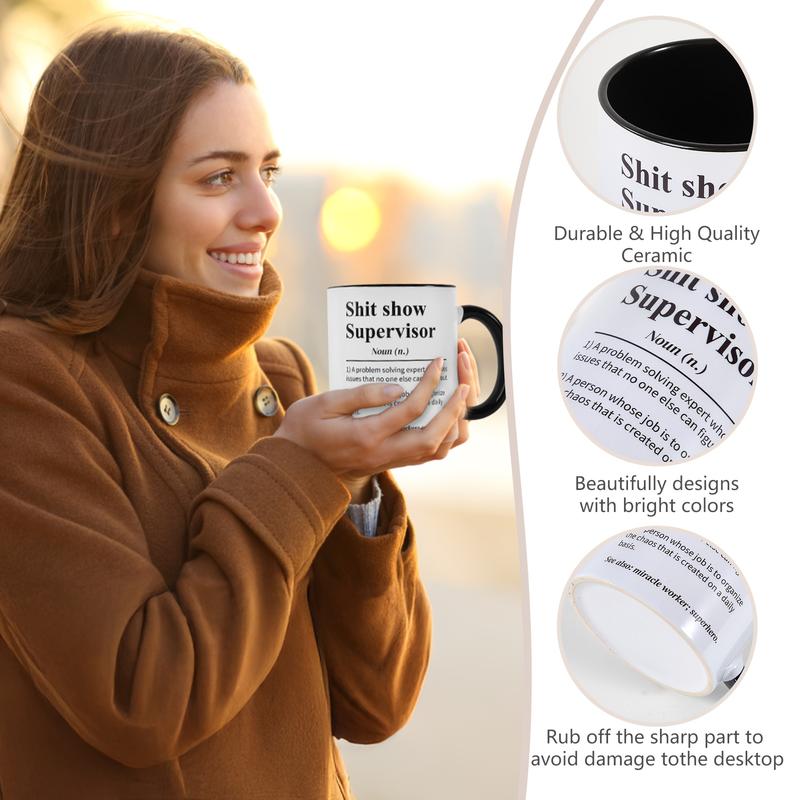 Sh*T Show Supervisor Mug, Gift For My Boss, Team Manager Gift, Director Gift, Boss Thank You Gift, 15 oz Ceramic Coffee Cup
