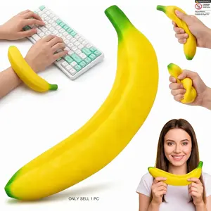 Bannana Squishy Toy, 2026 New Giant Banana Squishy, 7 Inch Soft Jumbo Banana, Stress Relief Fidget Toy for Work and Daily Relaxation