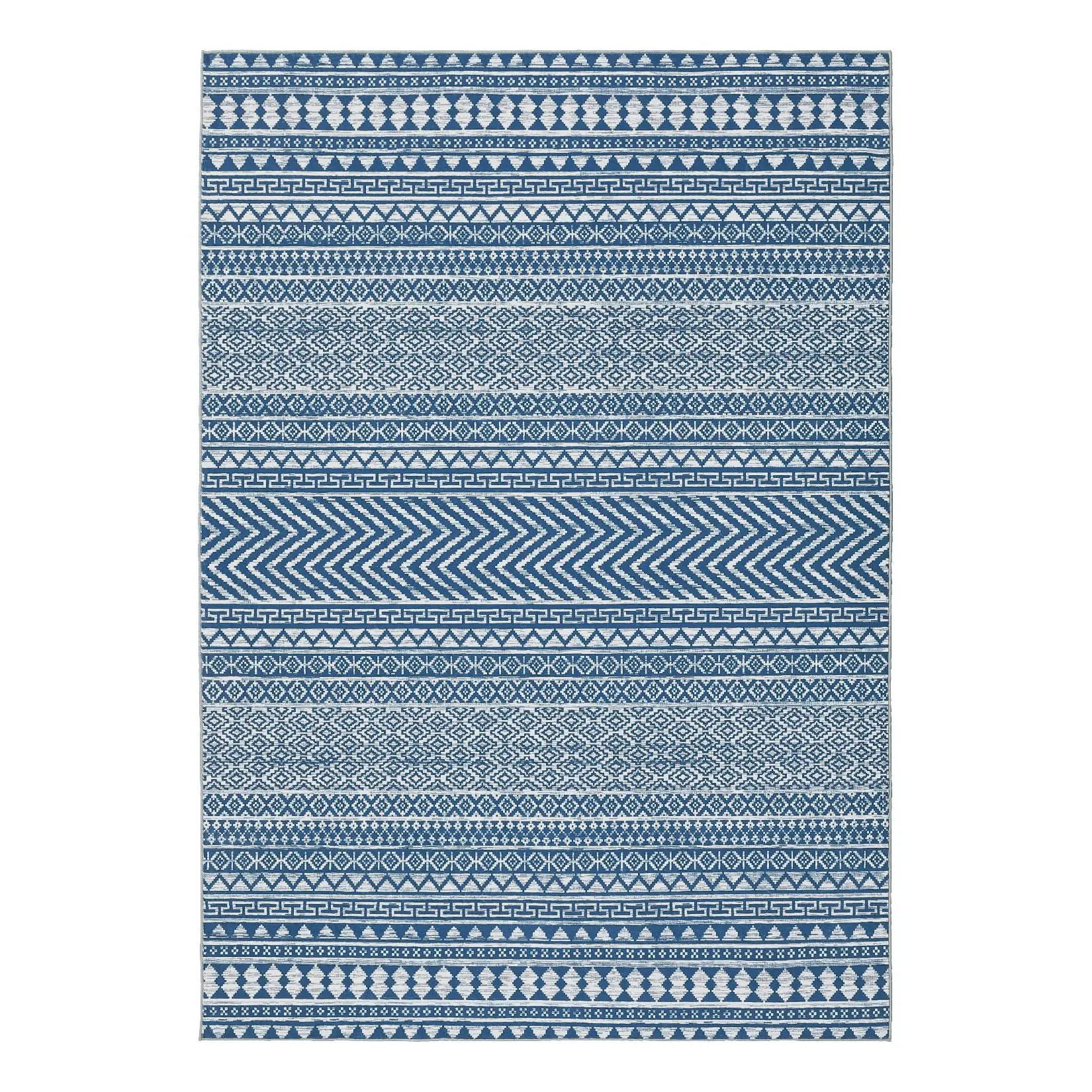 Vintage Washable Area Rug Soft Low Pile Non Slip TPR Backing Stain Resistant Throw Carpet for Living Room Bedroom Playroom Nursery Dorm Home Office, Blue Tint Color Tone Black Tone Available 4x6 5x7 8x10 9x12 10x13