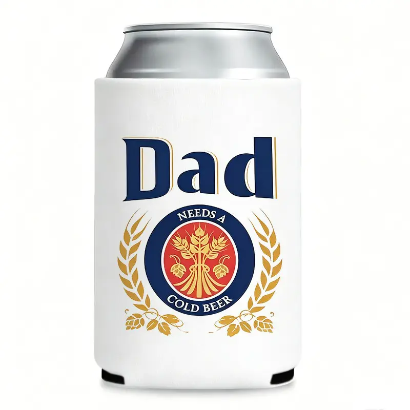 Dad Regular Can Koozie – Insulated Thermocooler Can Cooler, Funny Koozies for Party & BBQ, Great Can Koozie for 12 oz Cans, Perfect Koozies for Cans as Hilarious Funny Gifts for Father's Day, BirthdaysStocking Stuffers