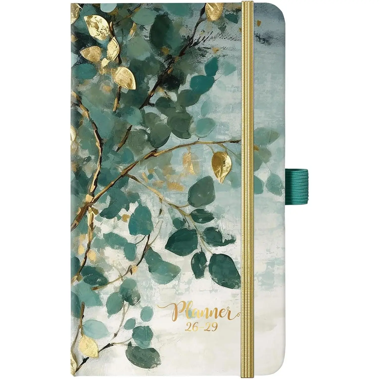 2026-2029 Pocket Calendar - July 2026 - June 2029, 6.3" x 3.7" | 36 Months Calendar, Inner Pocket, Pen Holder & Elastic Closure, 3 Year Monthly Planner 2026-2029 - Art Leaves