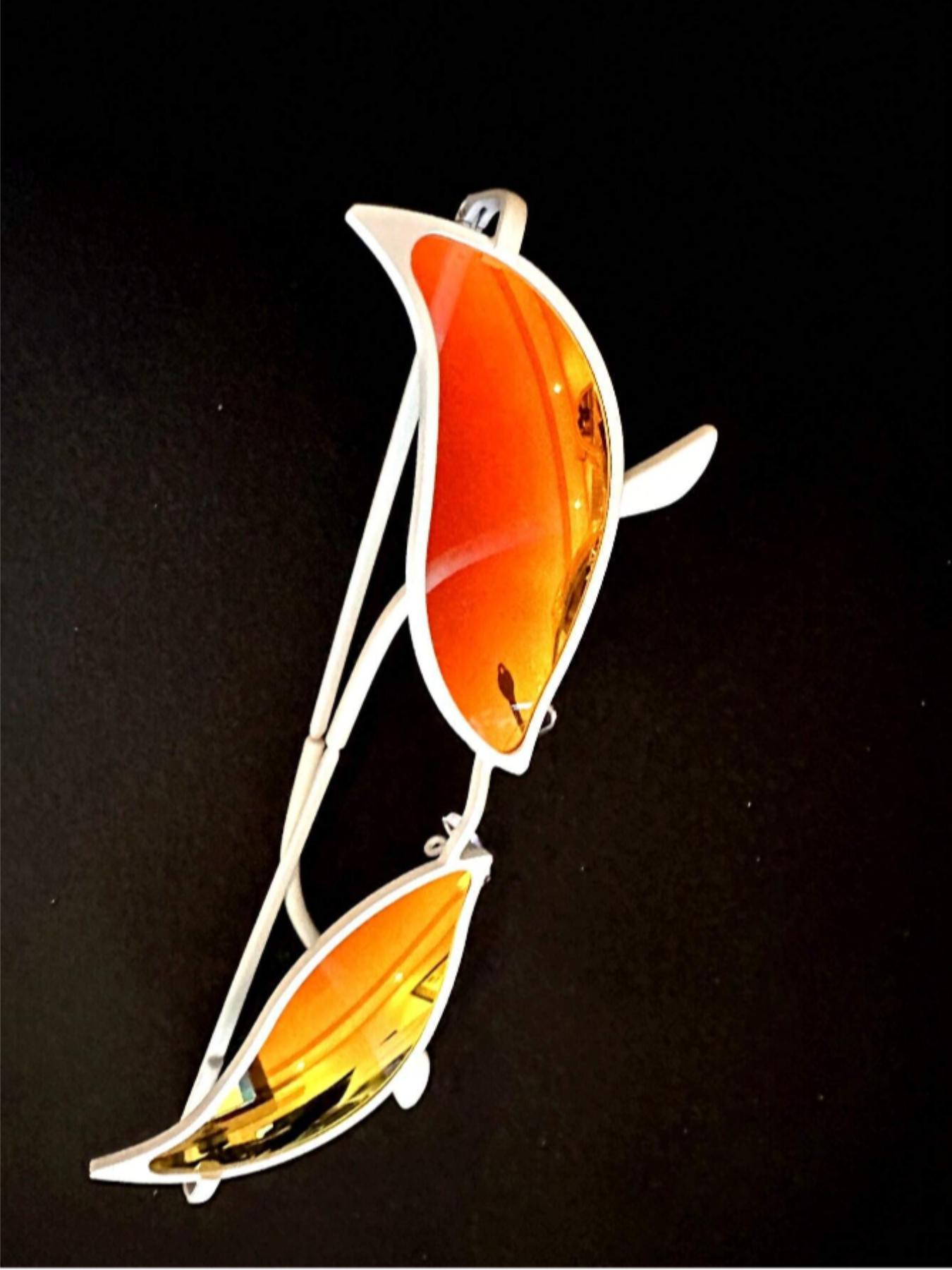 Donquixote Doflamingo Cat Eye Cosplay Sunglasses, 1 Pair Novelty Sunglasses for Men & Women, Funny Vintage Sun Glasses Male Female Eyewear for Daily Use, Trendy Shades, Summer Sunglasses, Stylish Glasses, Funky Sunglasses, Trendy Styling Sunglasses