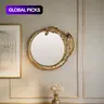 Creative Vintage Resin Dragon Round Wall, 3D Carved Craft, Living Room Decor, Suitable for Hallway and Lounge, Home Decorative Mirror, Mirrors For Wall Decor #GLOBAL PICKS
