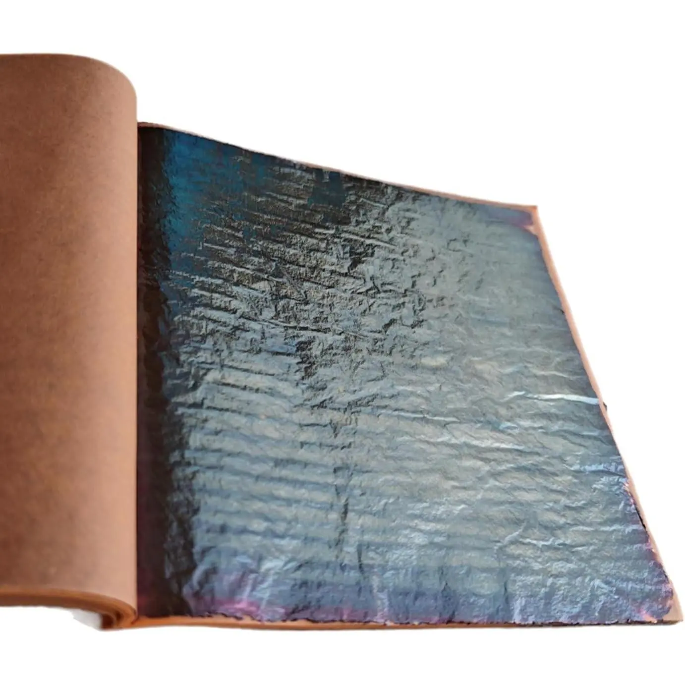 25 Sheet 14 * 14cm Variegated Gold Leaf Sheet Gold Foils Copper Sheets with Unique Designed Pattern (Grey Sky)
