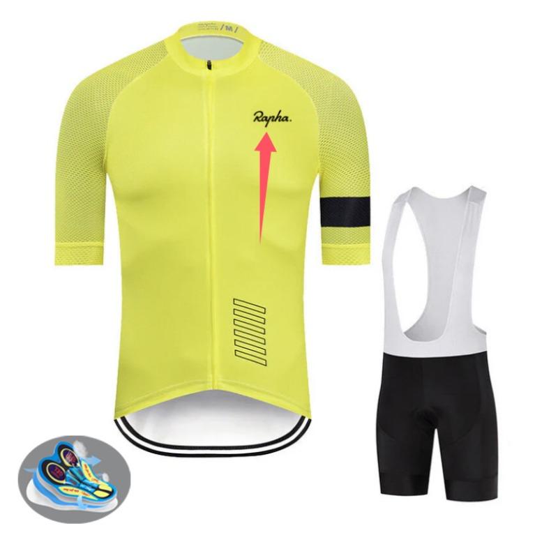 New summer cycling suit men's mountain bike white short-sleeved top competitive road cycling clothing cycling suit bib tracksuits men