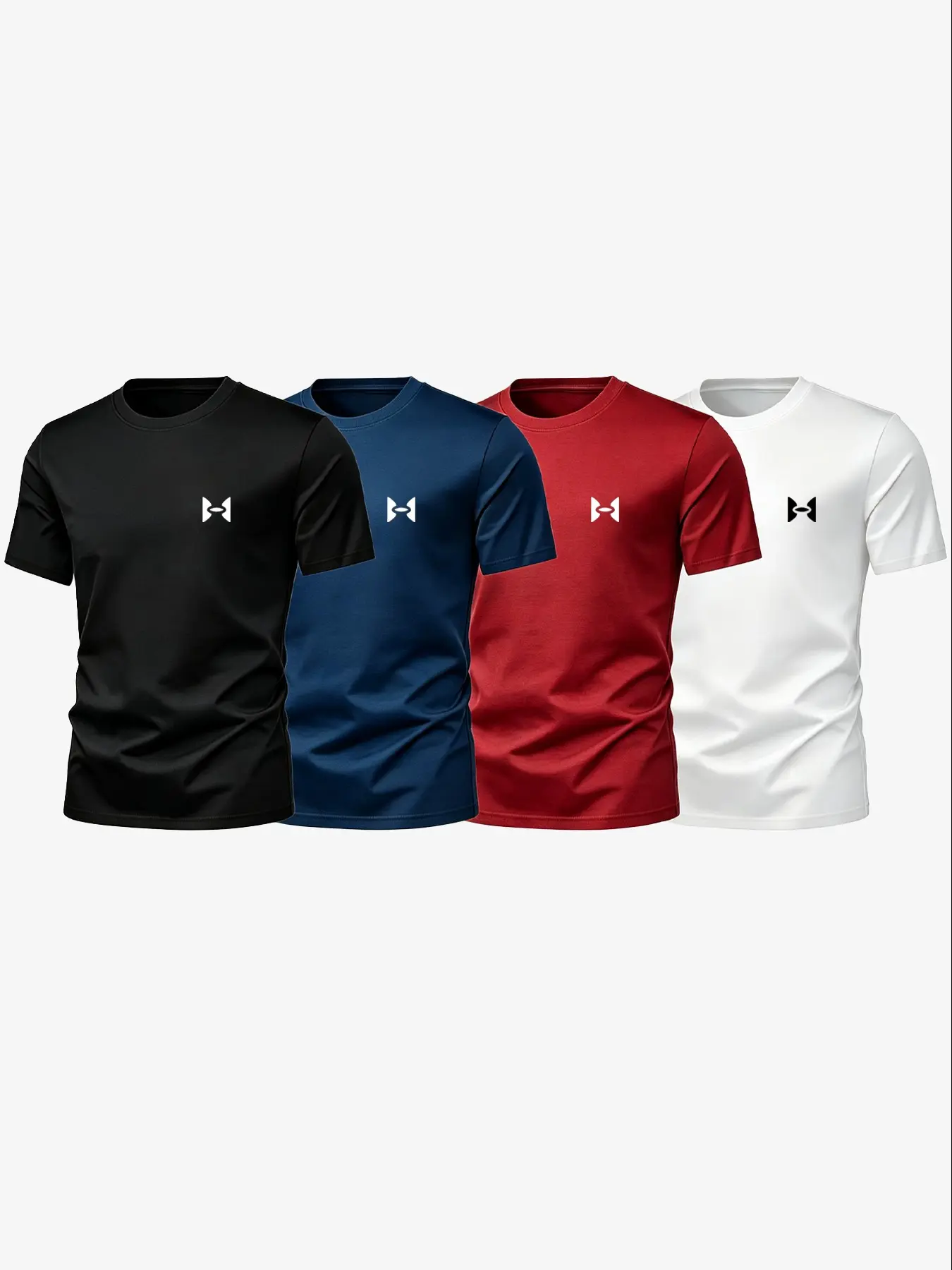 Summer Men's Basic Sporty Short Sleeve T-Shirt, Casual Sports Tops, Breathable Quick-Dry, Casual Loose-Fit, Gym Training, Multi-Color, Graphic Pattern, Athletic T Shirts