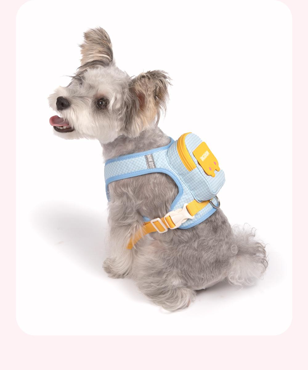 Pet Backpack & Leash Combo: Anti-Escape Harness and Leash for Outdoor Walks - Convenient, Portable Pet Carrier