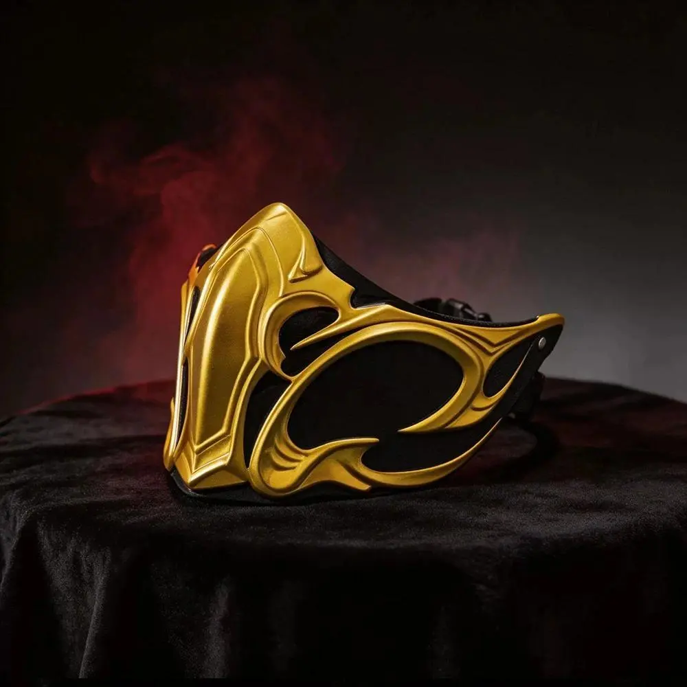 Game Mortal Kombat Bi Han Cosplay Mask NOOB SAIBOT ABS Adult Half Fack Mask Halloween Costume Prop