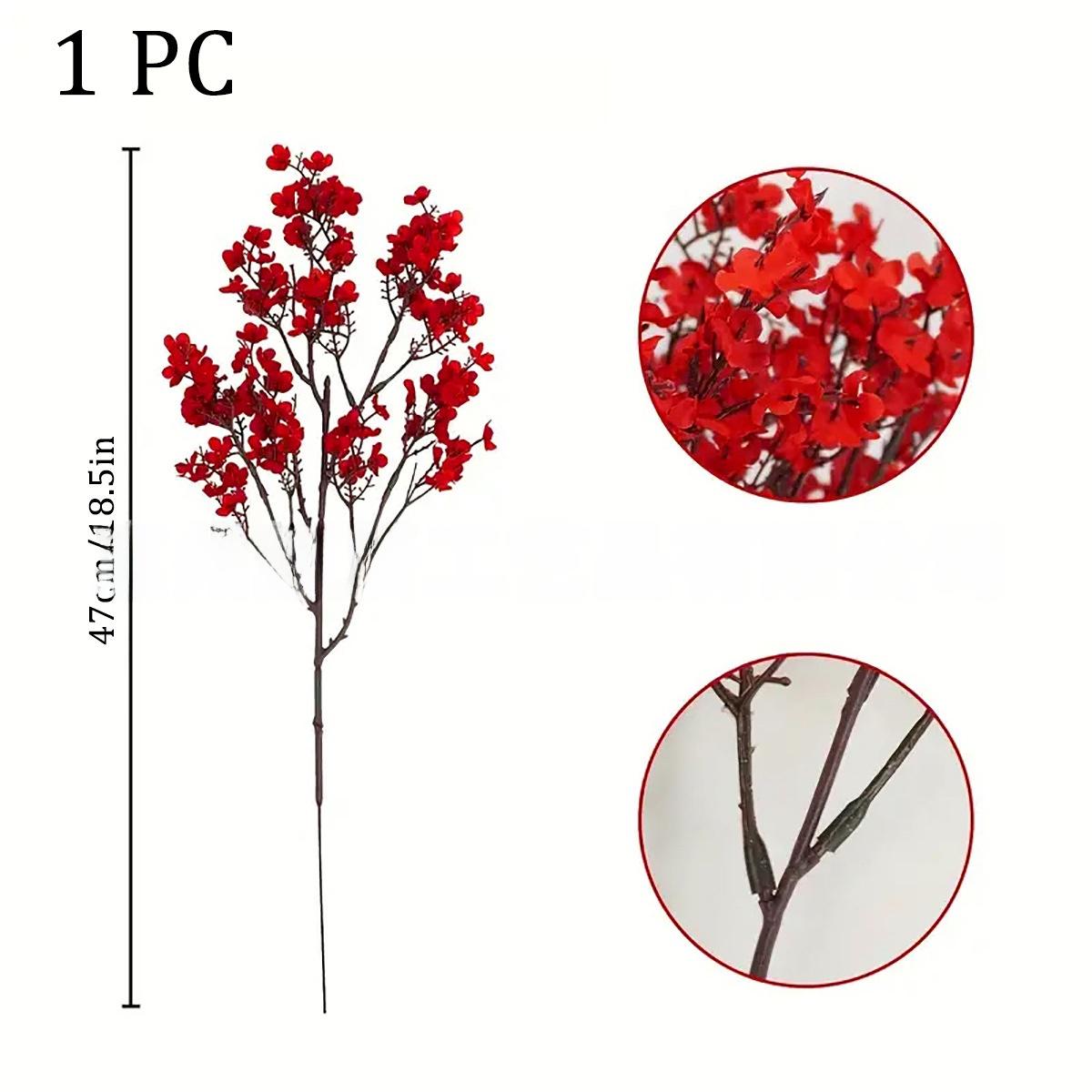 Independence Day red, white, and blue artificial flowers, autumn home vase, outdoor wedding arch decoration with floral arrangements