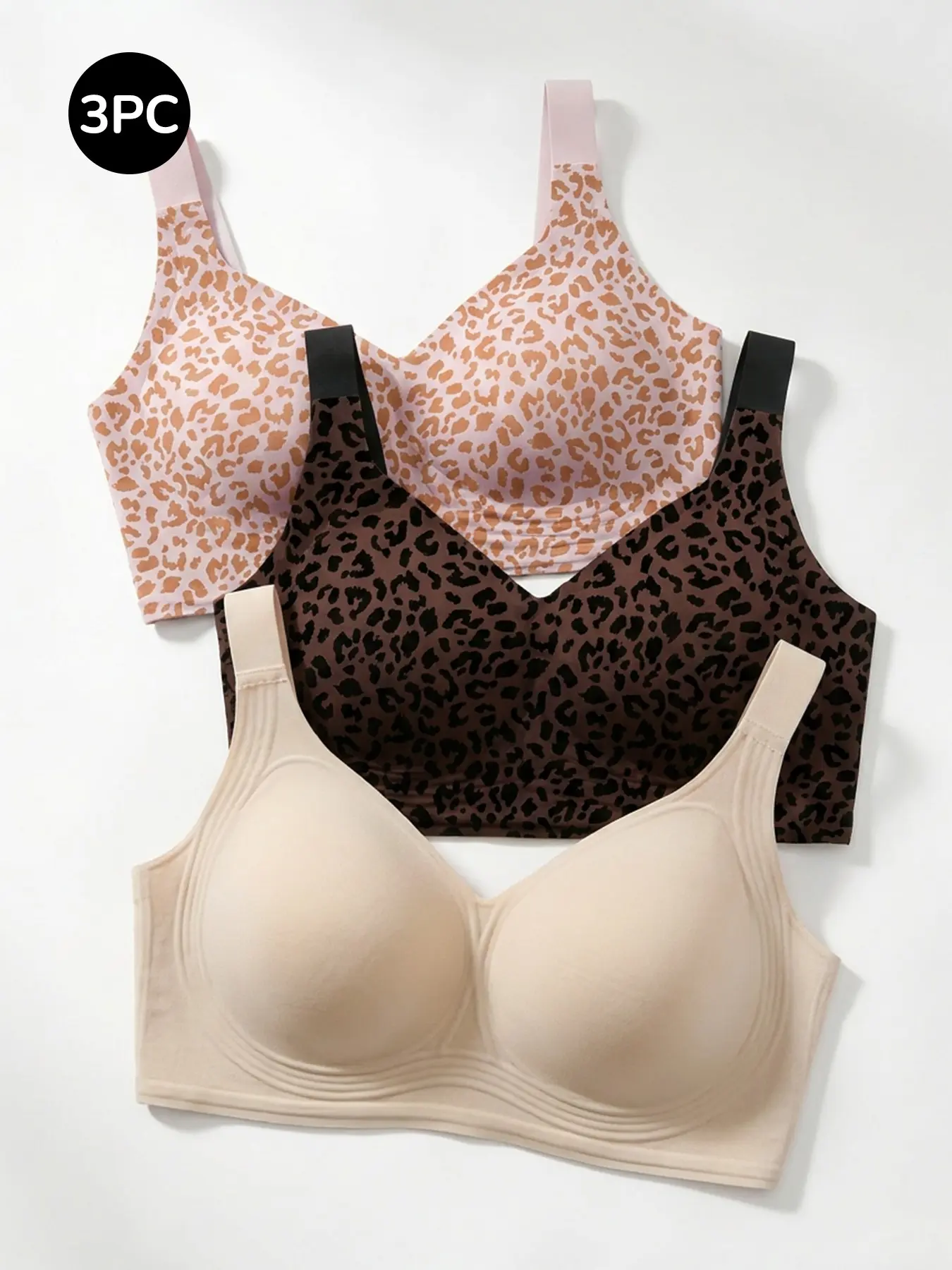 Seamless Full Coverage Casual Bralette, No Underwire, Smooths Boobs, Ideal for Commute & Sleep, Large Bust Concealment, Comfortable Daily Lingerie, Everyday