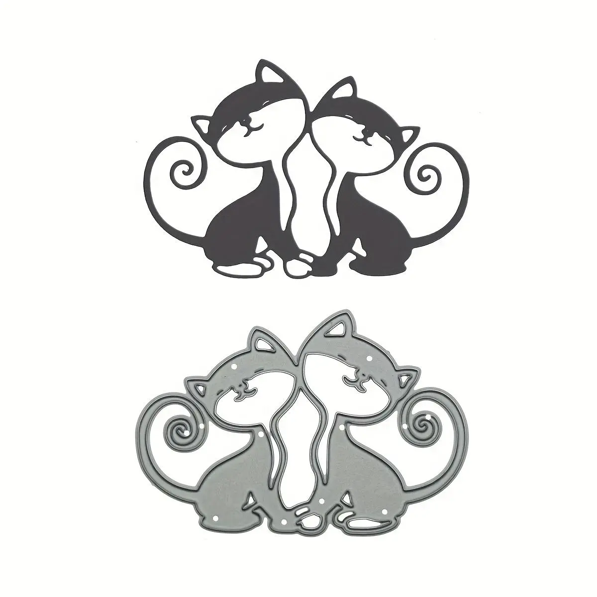Cat Birthday Decoration Cutting Dies – DIY Scrapbooking Metal Cutting Dies and Embossing Templates for Cardmaking, Album Crafts, and Party Decorations, Featuring Fun Designs, Ideal Gift for Cat Lovers