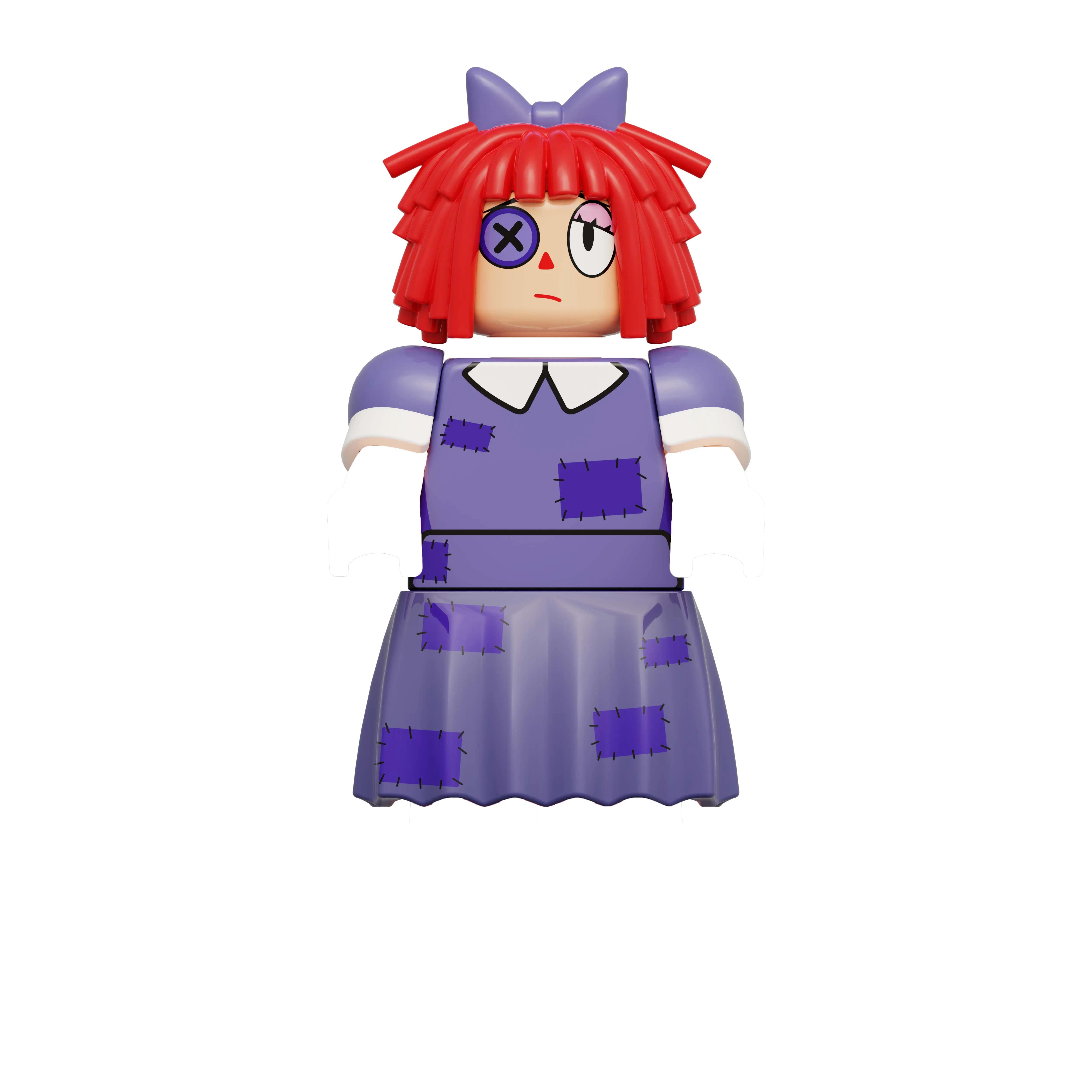 2pcs Zooble Kinger TADC Building Blocks Gangle Pomni Ragatha Jax Caine Kaufmo Anime Figures Mini Blocks Bricks Toys Party Favors