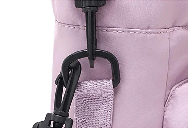 Multifunctional Portable Lightweight Compact Water Bottle Bag with Adjustable Strap Thermal Mugs Insulated Protective Cover Phone Pocket Outdoor Cycling Sports Travel Bags