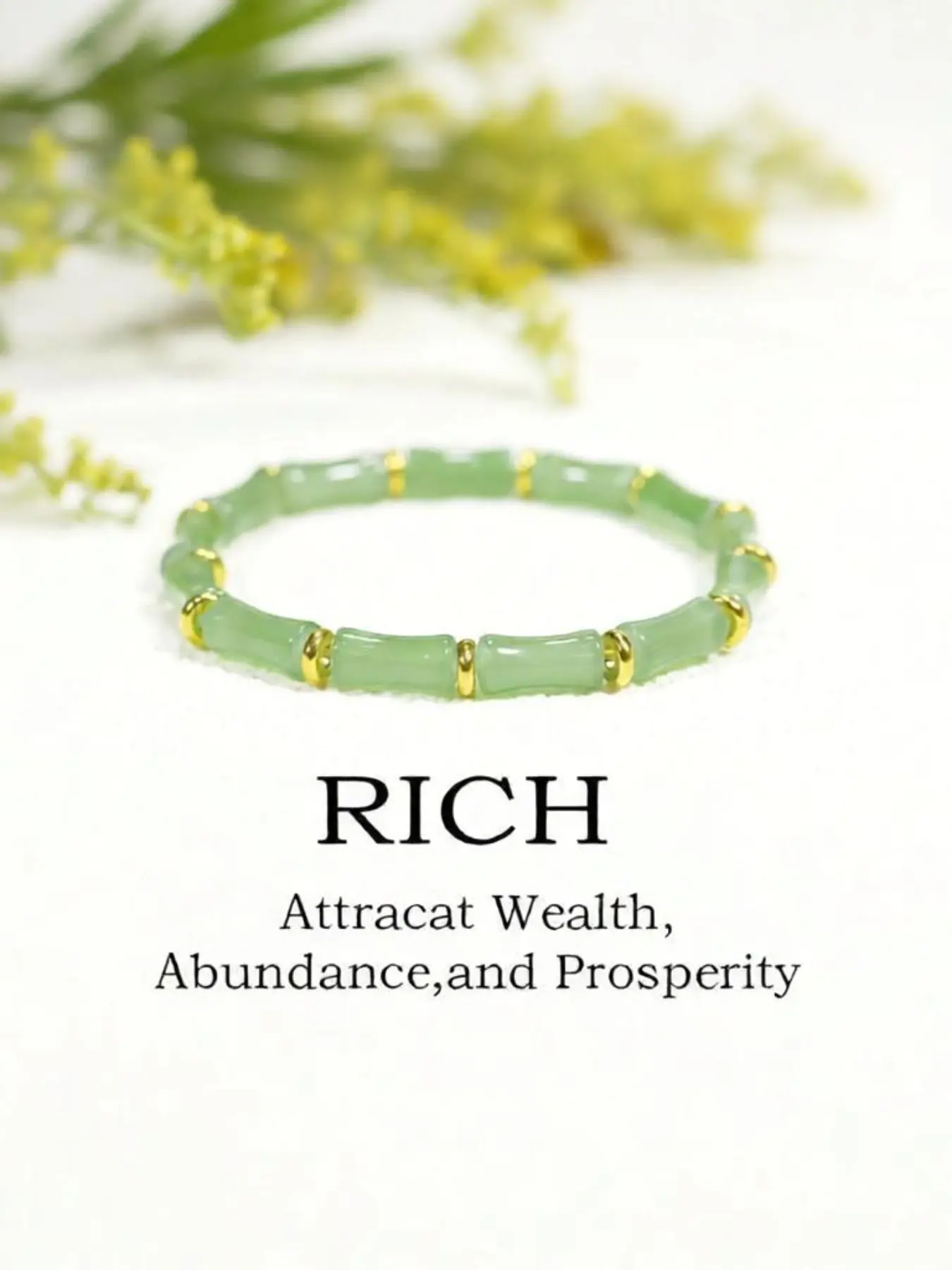 Women's Chinese Style Bamboo Knot Luck Beaded Bracelet, Artificial Crystal Beads, New Year Gift, Daily Wear, All-Year Accessory