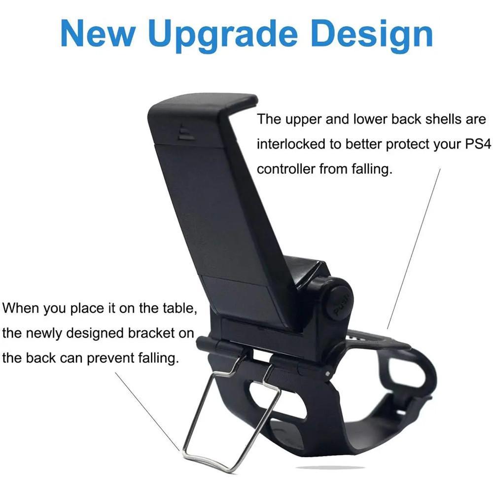 Gamepad Holder, 1 Count Foldable Adjustable Game Controller Bracket, Phone Holder & Gamepad Stand for PS4 Gamepad, Cell Phone Holder, Game Console Accessories