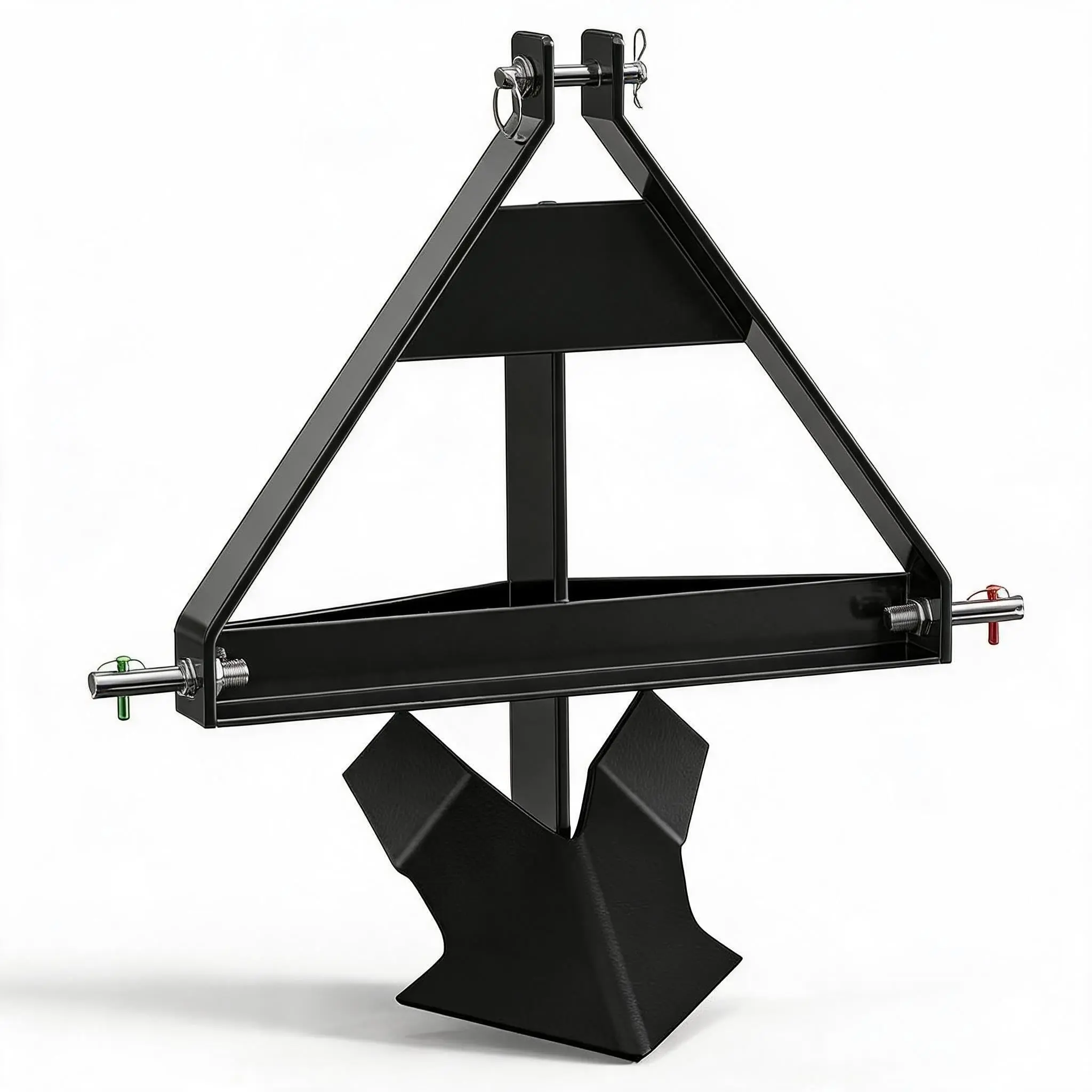GARVEE Middle Buster for Category 1, 3 Point Quick Hitch Tractors, Heavy Duty Steel Furrowing Plow Black