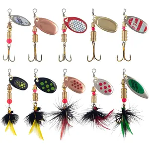 Rooster Tail Fishing Lures – Inline Spinner Baits Kit  Trout, Bass & Salmon – Effective in Freshwater, Streams & Fast Currents