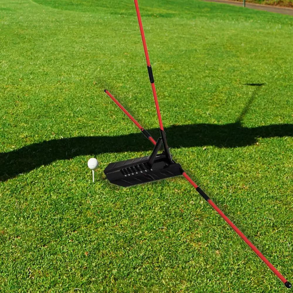 Golf Swing Alignment Rod Golf Alignment Stick Holder Swing Practice Plate Trainer Swing Angle Adjustment Posture Correction Aid Golf Swing Alignment Rod Golf Alignment Stick Holder Swing Practice Plate Trainer Swing Angle Adjustment Posture Correction Aid