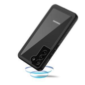 for Samsung Galaxy S22 Case, IP68 Waterproof Dustproof with Built-in Screen Protector, Heavy Duty Full Body Protective Phone Case for Samsung S22 5G, Black/Clear