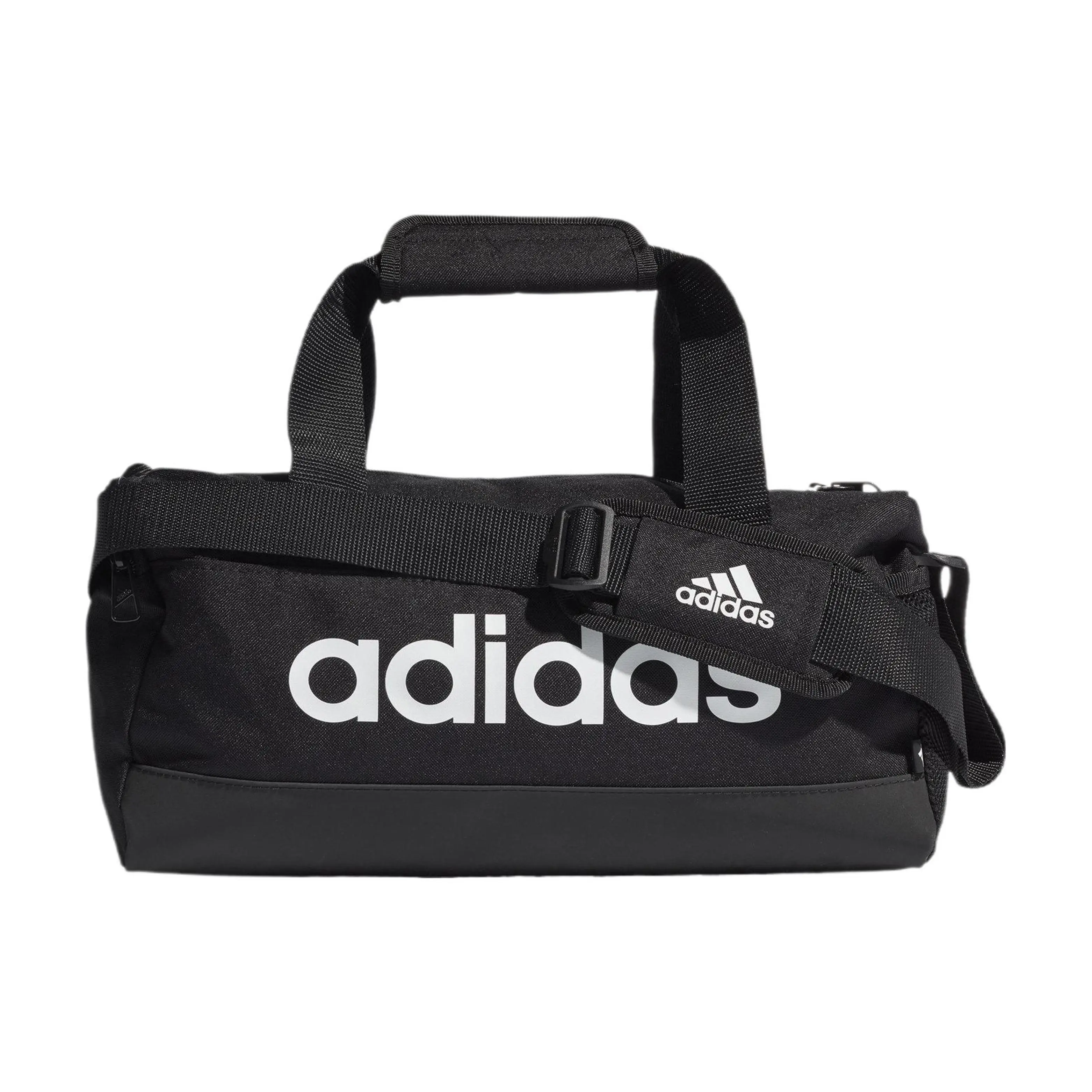 Adidas Linear Duffel XS 14L Gym Bag for Men and Women – Recycled Polyester Sporty Tote in Black