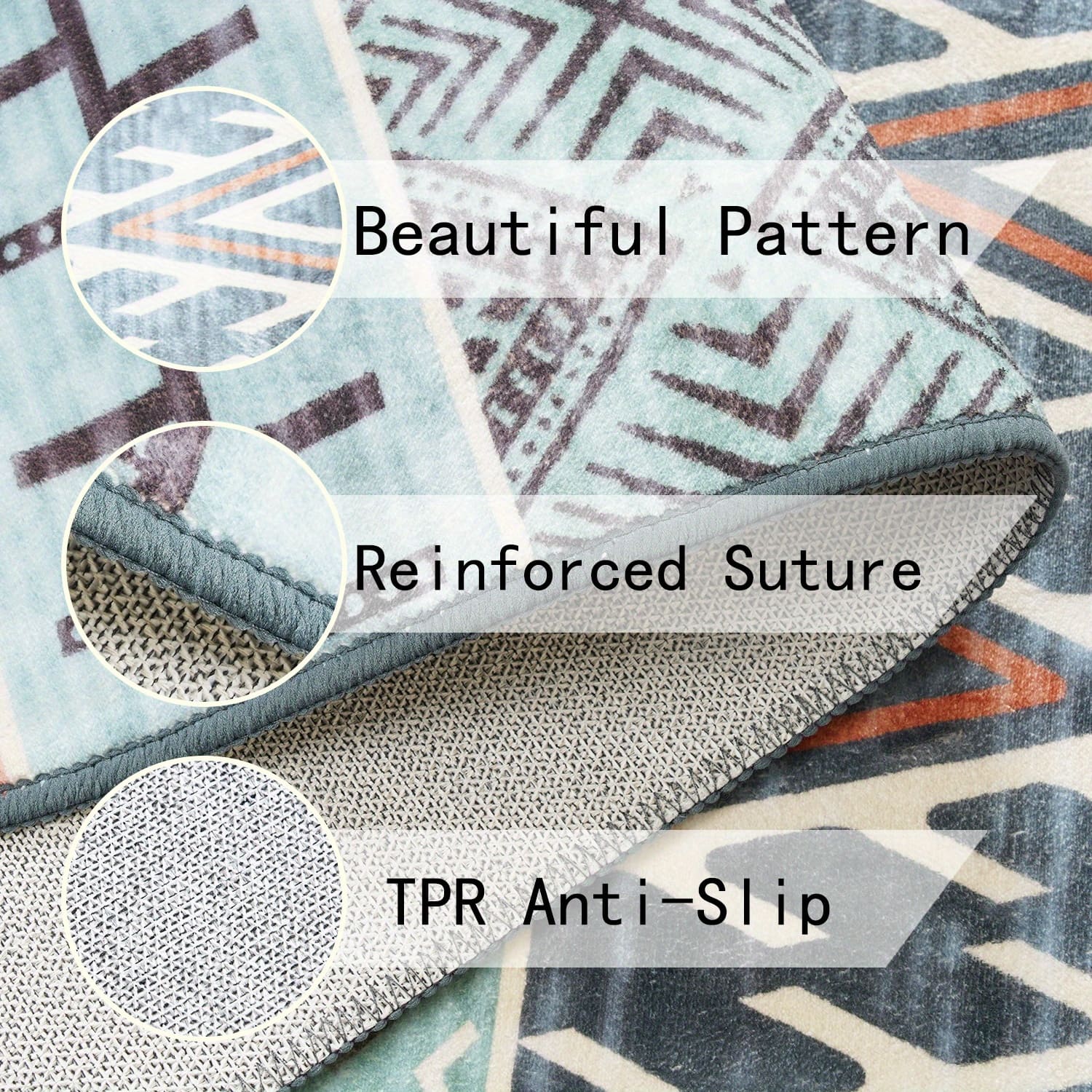 8x10 Washable Bohemian Print Area Rug with Geometric Pattern,Non-Slip Backing Indoor Modern Floor Mat,Low Pile Rug for Living Room,Bedroom,Dining Room,Dorm Home Decor, Red, Light Grey, Green,4x6,5x7,6x9,8x10 Feet 8x10 Washable Bohemian Print Area Rug with Geometric Pattern,Non-Slip Backing Indoor Modern Floor Mat,Low Pile Rug for Living Room,Bedroom,Dining Room,Dorm Home Decor, Red, Light Grey, Green,4x6,5x7,6x9,8x10 Feet