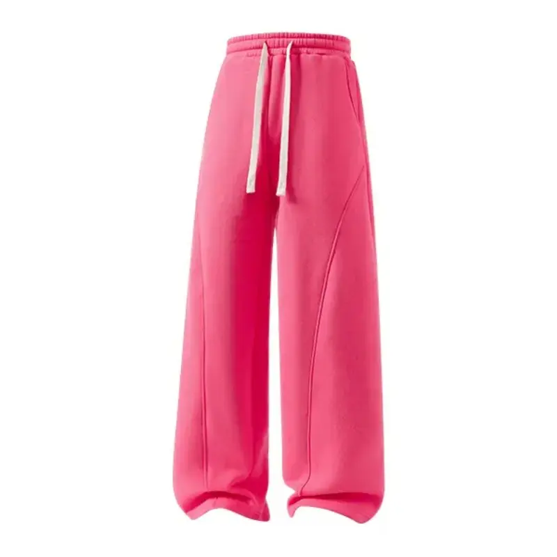 Fashion Cute High Waist Plaid Drawstring Sweatpants for Women, Comfort Oversized Solid Check Streetwear Pants, Retro American Casual Outfit, Best Valentine’s Day Gift for Her, Ideal Holiday Present for Family & Friends