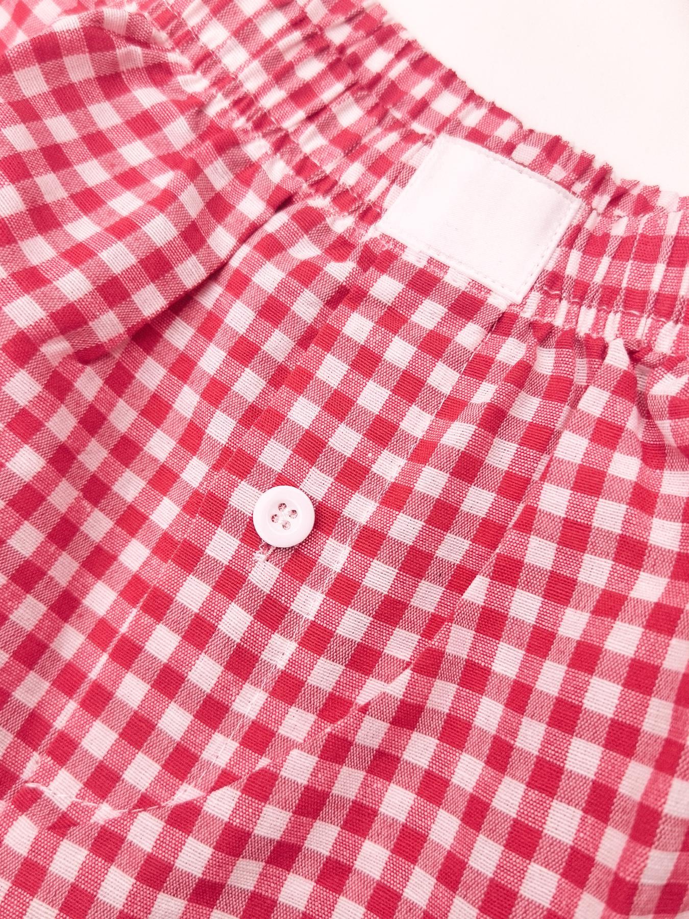 Women's Plaid Print Pajama Shorts, Casual Comfy Breathable Pajama Shorts for Daily Wear, Ladies Sleepwear Loungewear for Summer