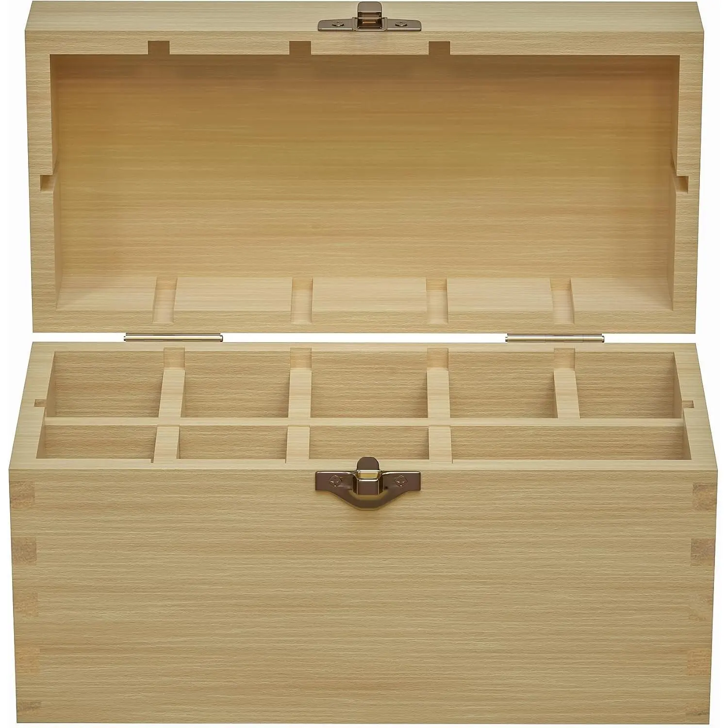 Handmade Bamboo Storage Box for Storing Gold Silver Platinum Jewelry Testing Kit Acids Chemicals 9 slots