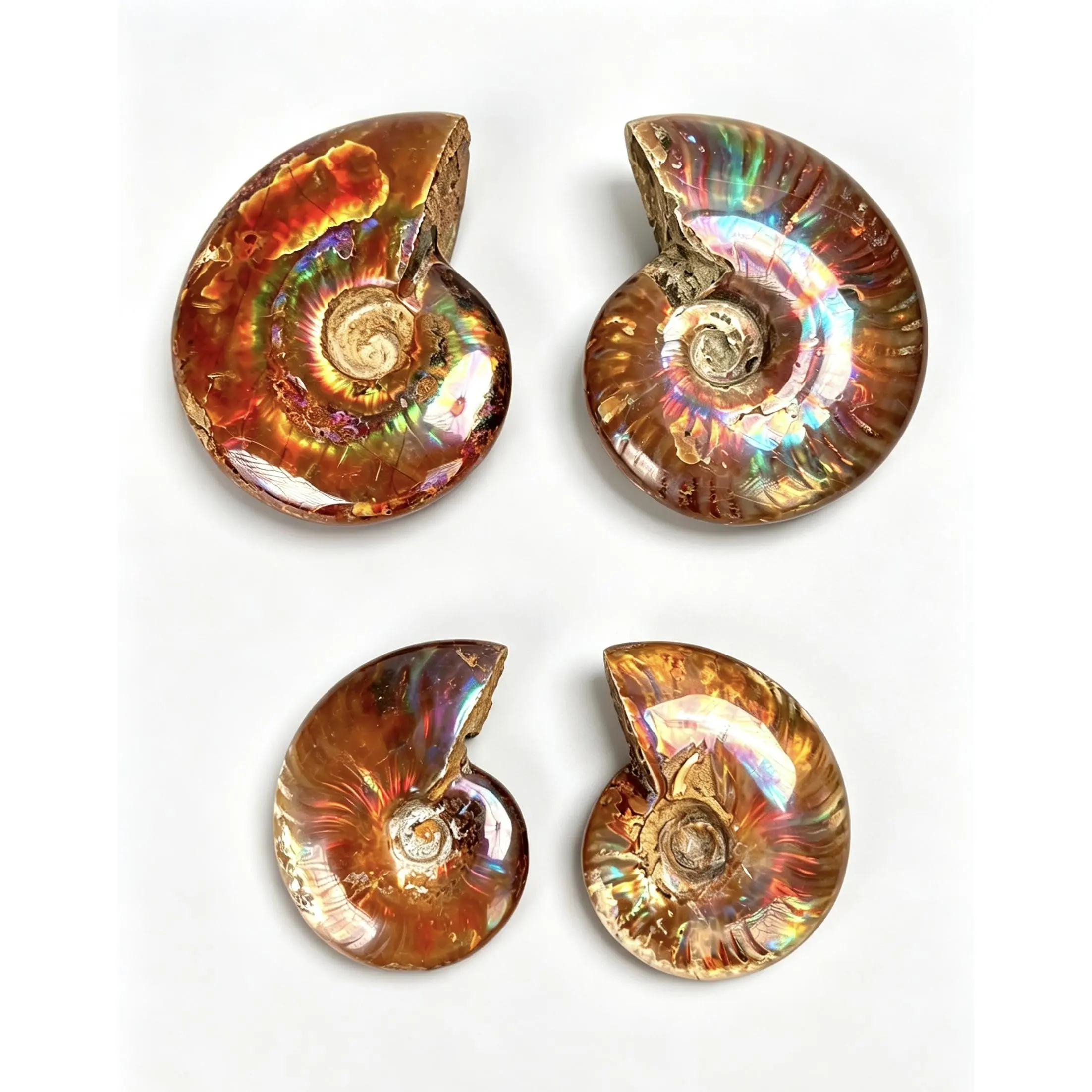 Natural Crystal Tiny Iridescent Shells, Rainbow-Shimmering Jewelry Accessories & Decorations