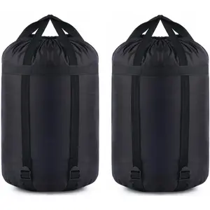 Compression Stuff Sack, 12L/24L/45L Sleeping Bag Cover Sack Sleeping Bags Storage Stuff Sack Organizer - Great Sleeping Bags Clothes Camping Hiking Backpacking