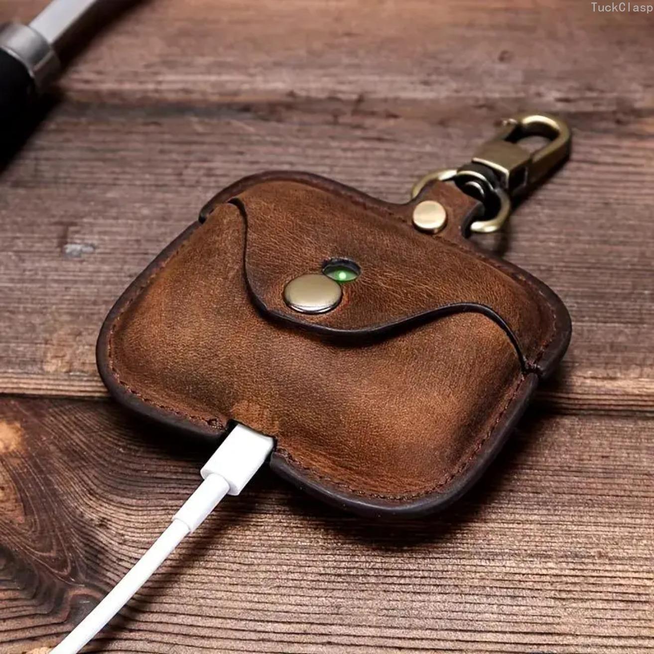 Solid Color Leather AirPods Case for Pro & 3, Premium Protective Cover with Precision Fit, Durable Stylish Earbud Accessory for Everyday & Travel Use